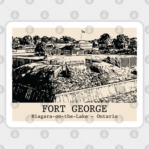 Fort George - Niagara-on-the-Lake ON Magnet by Lakeric